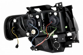 Faruri LED DRL compatibil cu VW T4 Transporter Long Nose (1996-2003) Multivan Crom - Img 5