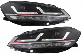 Faruri LEDriving Osram Full LED cu Indicator pentru Oglinda compatibil cu VW Golf 7.5 VII Facelift 2017-2020 GTI pentru halogen cu Semnal Dinamic