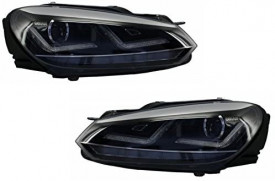 Faruri Osram LED compatibil cu VW Golf 6 VI 2008-2012 cu Stopuri LEDriving Semnal Dinamic - Img 4