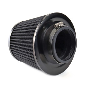 Filtru de aer sport conic 155x130x120 mm, Negru/crom, adaptoare: 60, 63, 70 mm - Img 2