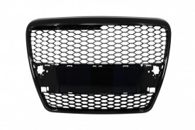 Grila Centrala compatibil cu AUDI A6 C6 2004-2007 RS Design Negru Lucios - Img 5