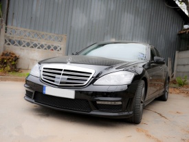 Grila Centrala compatibil cu Mercedes S-Class W221 Facelift 2010-2013 S63 S65 Design - Img 4