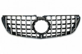 Grila Centrala compatibil cu Mercedes Vito W447 2014-2019 GTR Panamericana Design Negru Crom
