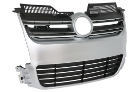 Grila Centrala compatibil cu VW Golf 5 V (2003-2008) R32 Design Brushed Aluminium - Img 6