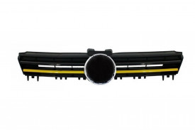 Grila Centrala compatibil cu VW Golf 7 VII 2012-2017 R400 Design Galben - Img 2
