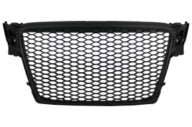Grila Centrala Fara Emblema compatibil cu Audi A4 B8 2008-2011 RS4 Design Negru Mat