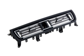Grila centrala ventilatie compatibil BMW seria 5 F10 F11 2010-2017, negru cu crom