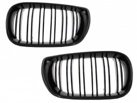 Grile Centrale compatibil cu BMW Seria 3 E46 4 USI 2001-2004 (Facelift) Negru Lucios M Design - Img 2