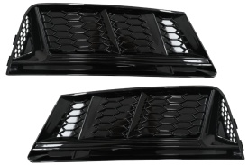 Grile Laterale compatibil cu Audi A4 B9 Sedan Avant 2016-2018 RS4 Desing Negru