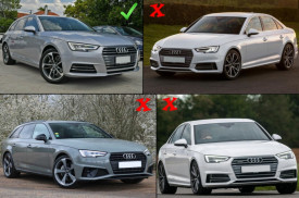 Grile Laterale compatibil cu Audi A4 B9 Sedan Avant 2016-2018 RS4 Desing Negru - Img 7