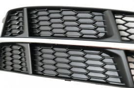 Grile Laterale compatibil cu Audi A6 C7 4G S Line Facelift 2015-2018 Negru & Crom - Img 5