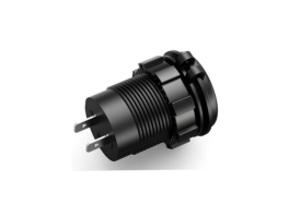 Incarcator auto USB C Quick Charge 3.0 cu afisaj LED pentru afisare voltaj cu 3 digiti, negru - Img 2