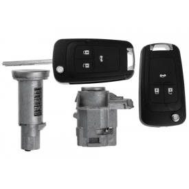 Incuietoare butuc broasca si butuc contact cu set chei Opel Vectra C 2002-2010 - Img 2