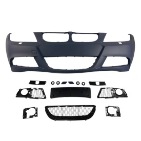 Kit Exterior compatibil cu BMW Seria 3 E90 LCI 2008-2012 M-Technik Design, Fara PDC - Img 6