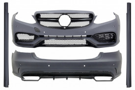 Kit Exterior compatibil cu Mercedes W212 E-Class Facelift 2013-> E63 A-Design Negru Lucios - Img 2