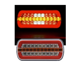 Lampa auto stop LED, semnalizare dinamica, 12V-24V, dimensiuni 224 x 104 x 52 mm, parte montare dreapta sau stanga - Img 4