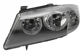 Lampa frontala Stanga H7/H7, electric, cu motoras, culoare negru/cromat compatibil BMW seria 3 E90, seria 3 E91 2008-2012