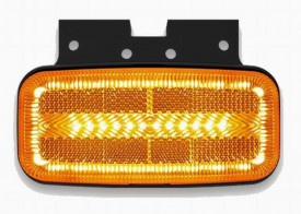 Lampa gabarit, cu semnalizare si suport, LED, galbena, Fristom
