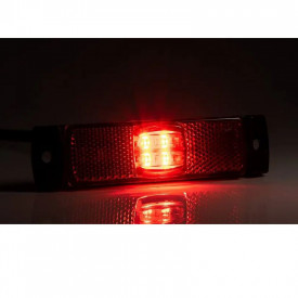 Lampa gabarit, LED, rosie, cu suport, 12-36V, FT-017-C Fristom - Img 5