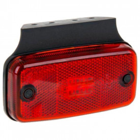 Lampa gabarit, LED, rosie, cu suport, 12-36V, FT-019C+K Fristom - Img 1