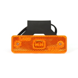 Lampa gabarit, lumina de clarificare, LED, Portocaliu, 12-24V, WAS Polonia 217Z W44 - Img 1