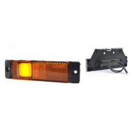 Lampa gabarit, Lumina de clarificare, LED, Portocaliu, 12-24V, WAS Polonia 1235 W45NS - Img 4