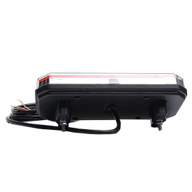 Lampa spate 4 functii, frana, pozitie, semnalizare dinamica, catadioptru, LED 12/24V, 236x104mm, WAS - Img 3