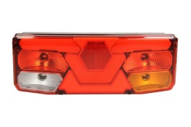 Lampa spate Dreapta, 12/24V, cu indicator, lampa anti-ceata, lampa mers inapoi, cu lumini frana, lumini parcare/pozitie, cu iluminare numar de inmatriculare, reflector