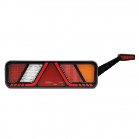 Lampa stop camion cu lampa gabarit, 24V, FULL LED, 6 functii, ceata, mers inapoi, cu triunghi, partea stanga
