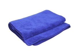 Laveta auto microfibra pentru lustruit sau 90 x 60 cm, albastra, 600g/mp - Img 2