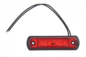 Lumina de delimitare Dreapta/Stanga cu LED Rosie 12/24V