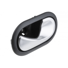 Maner interior deschidere usa dreapta fata si spate compatibil Renault Clio III 2005-2012, Kangoo 2008-2021, Modus 2004-2012, Twingo 2007-2014, culoare argintiu