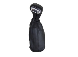 Nuca schimbator auto cu manson imitatie de piele neagra, VW Golf 6, Jetta, Passat B7, CC cutie automata - Img 2