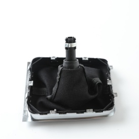 Nuca schimbator auto cu manson imitatie piele neagra compatibil Vw Passat B6 2005-2010, 6 trepte - Img 5