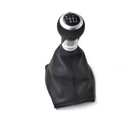 Nuca schimbator cu manson piele ecologica compatibil cu Audi A4 S4 2002-2008 cu 3 adaptoare 5R, R5, R6