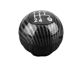 Nuca schimbator de viteze compatibil cu Fiat 500 2007-2023, 5 trepte, carbon