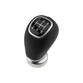 Nuca schimbator de viteze compatibil cu Hyundai i10 2013-2019, i20 2014-2018, i20 Hatchback 2015-2020, i20 Coupe 2015-2021, 5 trepte, culoare negru cu argintiu