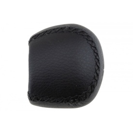 Nuca schimbator de viteze compatibil cu Saab 9-5 1995-2010, piele ecologica, 5 trepte, culoare negru - Img 2