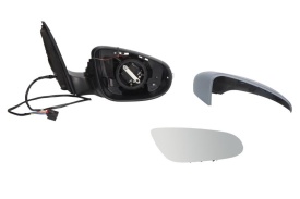Oglinda retovizoare completa, (convexa, incalzita, crom, captuseala) parte montare DREAPTA compatibil cu VW GOLF 6 2008-2013 - Img 2