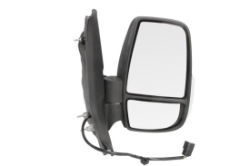 Oglinda retovizoare completa, (electric, convexa, incalzita, crom) parte montare DREAPTA compatibil cu FORD TRANSIT 2013-2018