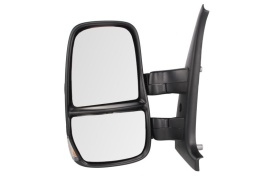 Oglinda retovizoare completa, (manual, convexa, crom) parte montare STANGA compatibil cu IVECO DAILY 2011-2014 - Img 2