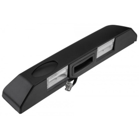 Ornament capac buton haion portbagaj compatibil Land Rover Discovery III 2004-2010 cu lumini numar