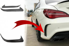 Ornamente bara spate flapsuri compatibil cu MERCEDES CLA W117 2014-2018 Carbon Edition - Img 2