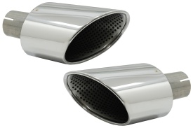 Ornamente Evacuare compatibil cu Audi A4 B9 2016-2019 A5 F5 2017-2019 Crom - Img 1