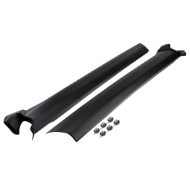 Ornamente stalpi A exterior compatibil Land Rover Discovery III 2004-2009, Discovery 4 IV parte montare stanga si dreapta, negru mat satinat