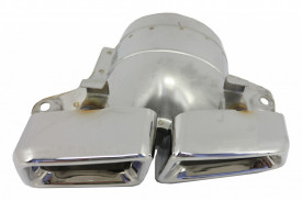 Ornamente tobe pentru sistemul de evacuare compatibil cu Mercedes M-Class W166 2012-2015 CLS-Class W218 Facellift CLS630 Crom - Img 3