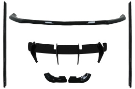Pachet Aero Complet compatibil cu Mercedes Clasa A W176 Facelift Sport Line 2015-2018 Negru Lucios