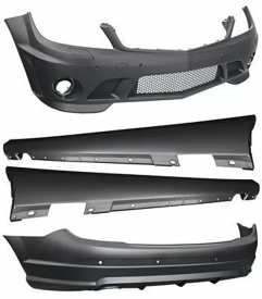 Pachet Exterior compatibil cu Mercedes C-Class W204 2007-2011 AMG Design