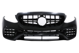 Pachet Exterior compatibil cu Mercedes E-Class W213 2016-2019 E63 Design cu Difuzor si Ornamente Tobe - Img 6