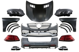 Pachet Exterior compatibil cu Mercedes M-Class W166 2012-2015 Conversie la GLE